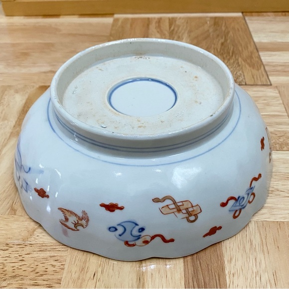 Vintage Unsigned IMARI Japan Blossoms and Trees Scene Decorative 7” Bowl - Picture 6 of 12